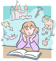 just a book and her imagination at work, aaah