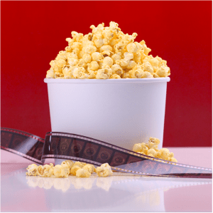 Film and Popcorn the heavenly combination