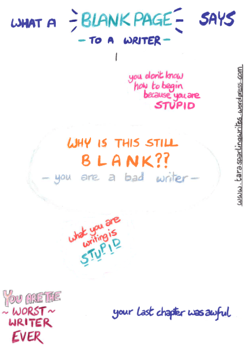 One blank page said all this to me only yesterday